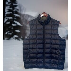 REÍ Co-Op 650 Power Down Puffer Vest Men XL Black Full Zip